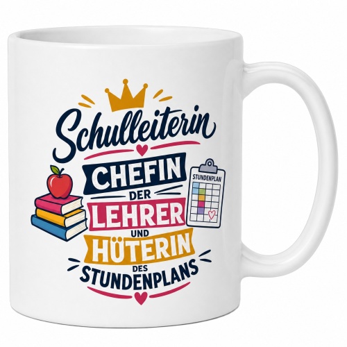 Tasse »Schulleiterin – Chefin der Lehrer«