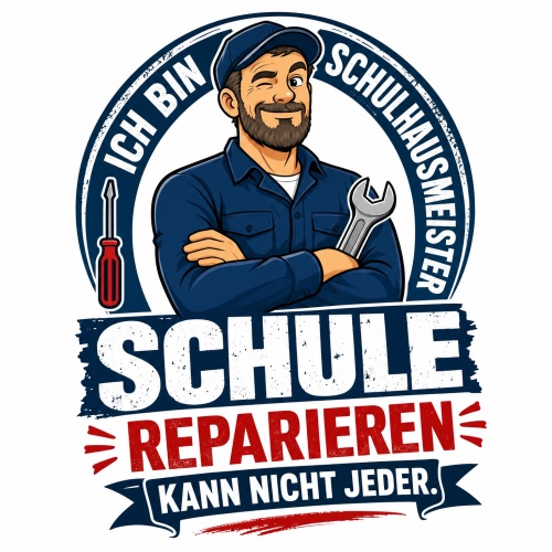 Tasse »Ich bin Schulhausmeister – Schule...