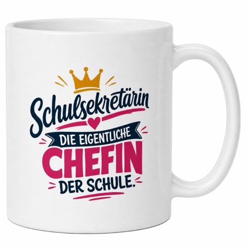 Tasse »Schulsekräterin – Die eigentliche...