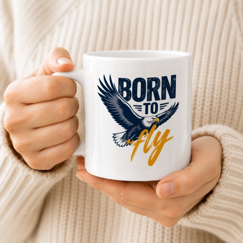 Tasse »Born to fly«