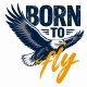 Tasse »Born to fly«