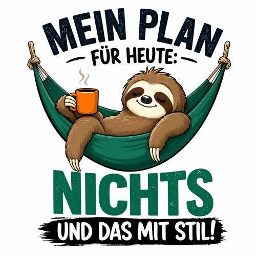 Tasse »Mein Plan für heute: Nichts und das mit...