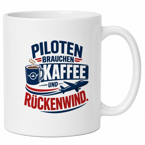 Tasse »Piloten brauchen Kaffee und...