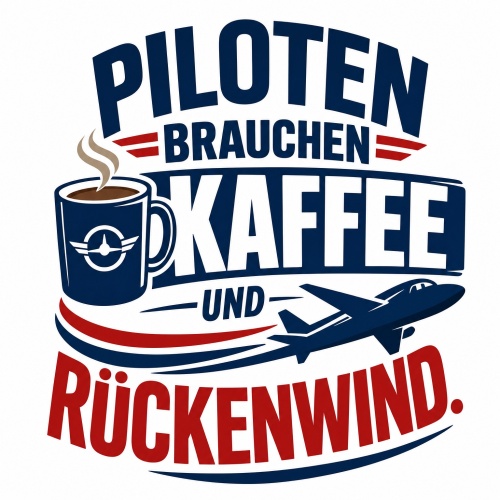 Tasse »Piloten brauchen Kaffee und...