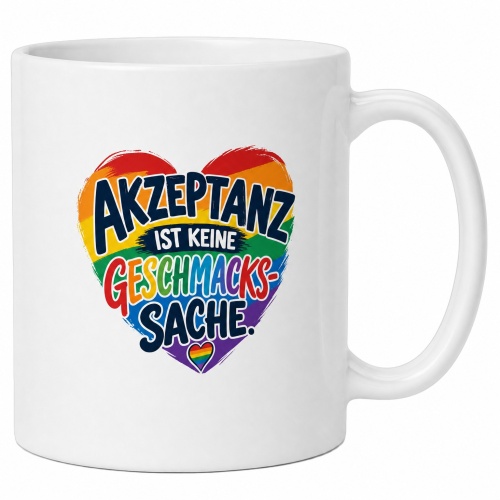 Tasse »Akzeptanz ist keine Geschmackssache«