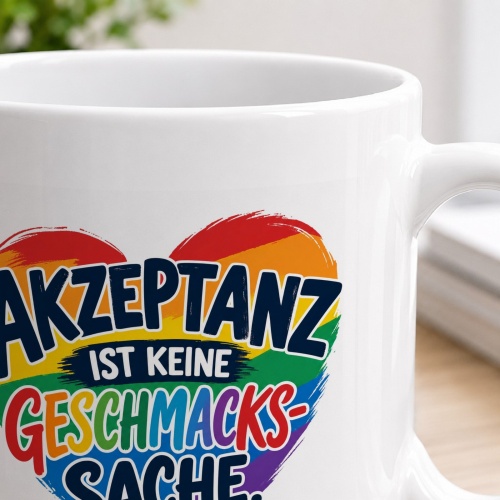 Tasse »Akzeptanz ist keine Geschmackssache«