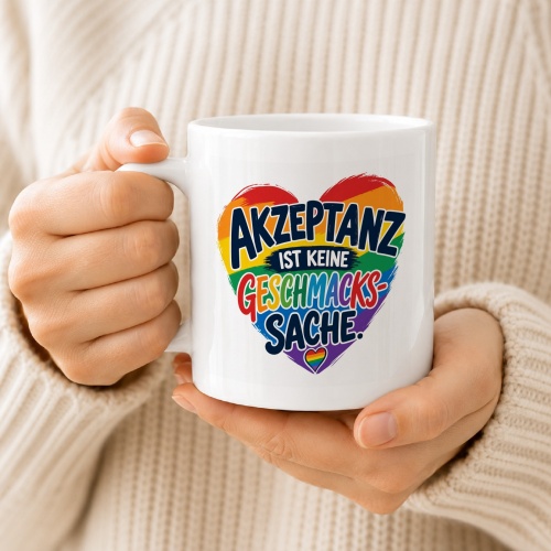Tasse »Akzeptanz ist keine Geschmackssache«