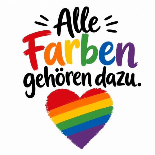 Tasse »Alle Farben gehören dazu«