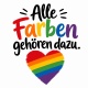 Tasse »Alle Farben gehören dazu«