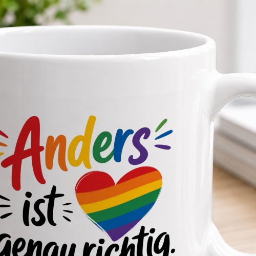 Tasse »Anders ist genau richtig.«