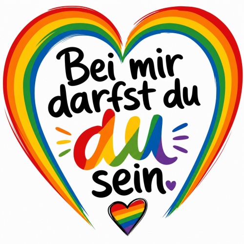 Tasse »Bei mir darfst du du sein«