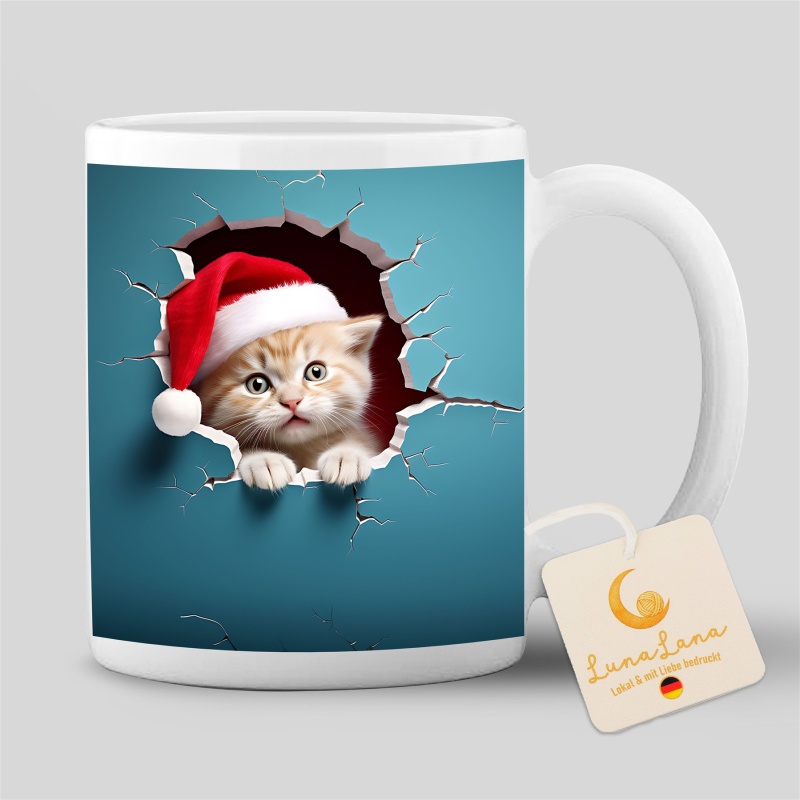 Tasse »Weihnachskätzchen«