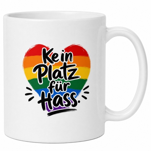 Tasse »Kein Platz für Hass«