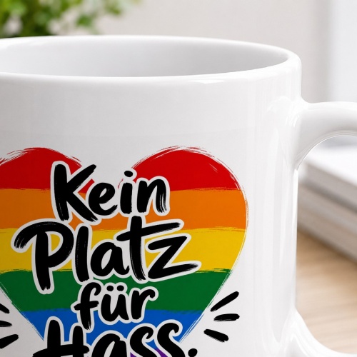 Tasse »Kein Platz für Hass«