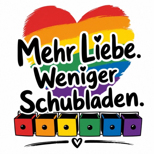 Tasse »Mehr Liebe. Weniger Schubladen.«