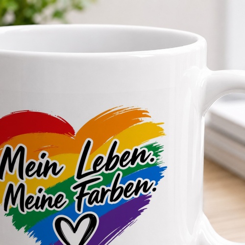 Tasse »Mein Leben. Meine Farben.«