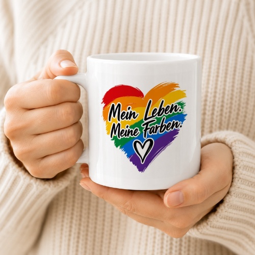 Tasse »Mein Leben. Meine Farben.«
