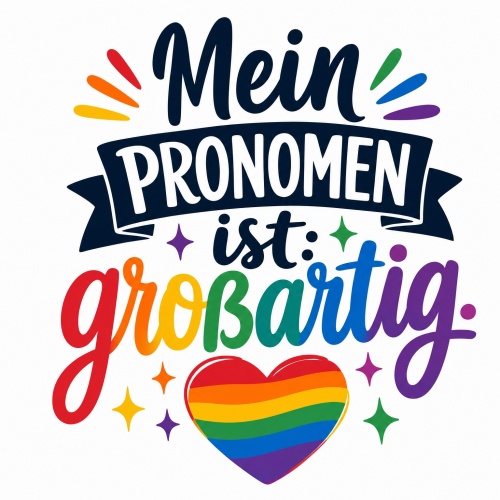 Tasse »Mein Pronomen ist: großartig«