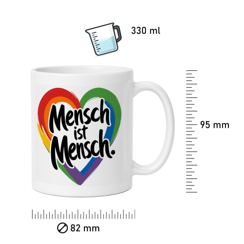 Tasse »Mensch ist Mensch.«