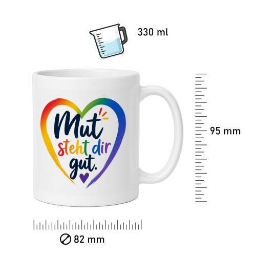 Tasse »Mut steht dir gut.«