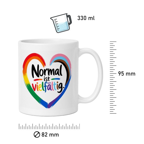 Tasse »Normal ist vielfältig.«