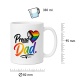 Tasse »Proud Dad« mit Regenbogenherz