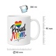 Tasse »Proud Mom.« mit Regenbogen-Herz