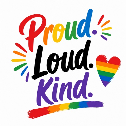 Tasse »Proud. Loud. Kind.«