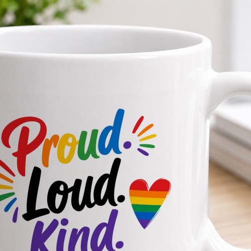 Tasse »Proud. Loud. Kind.«