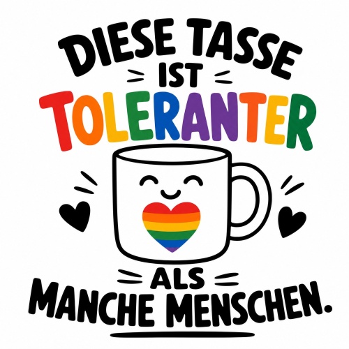Tasse »Diese Tasse ist toleranter als manche...