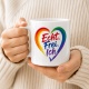Tasse »Echt. Frei. Ich.« Herz Regenbogen