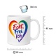 Tasse »Echt. Frei. Ich.« Herz Regenbogen