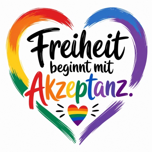 Tasse »Freiheit beginnt mit Akzeptanz«