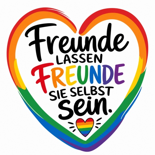 Tasse »Freunde lassen Freunde sie selbst sein«