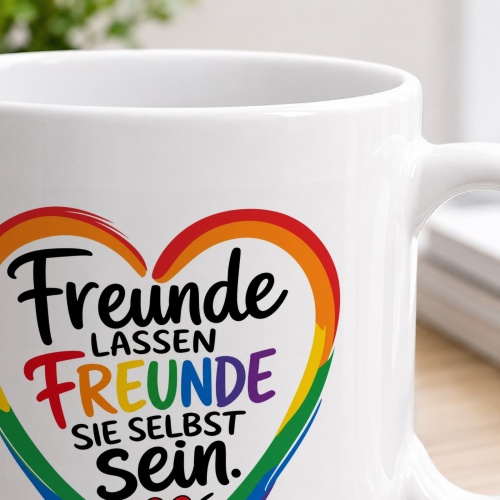 Tasse »Freunde lassen Freunde sie selbst sein«