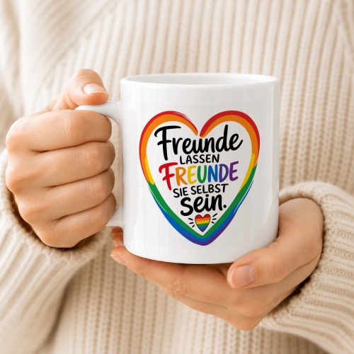 Tasse »Freunde lassen Freunde sie selbst sein«