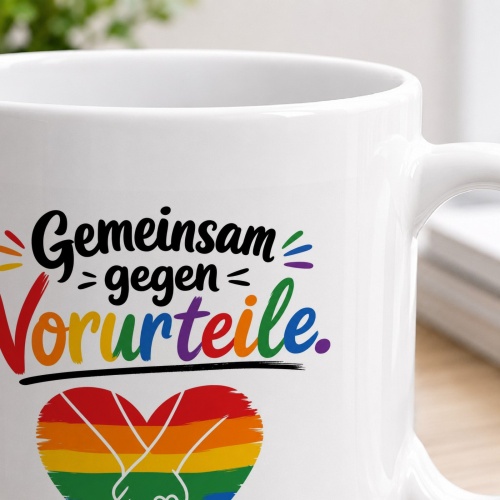 Tasse »Gemeinsam gegen Vorurteile«