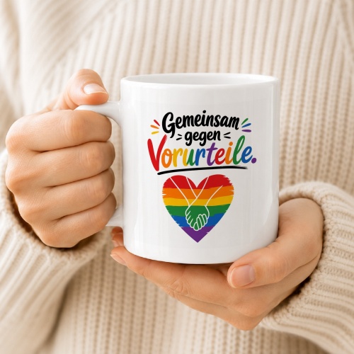 Tasse »Gemeinsam gegen Vorurteile«