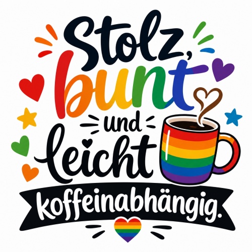 Tasse »Stolz, bunt und leicht...
