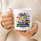 Tasse »Stolz, bunt und leicht koffeinabhängig«