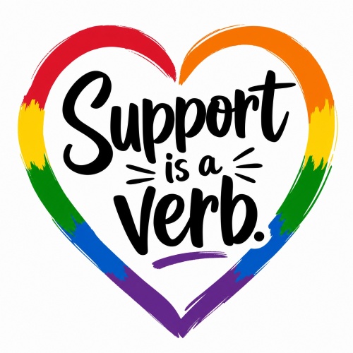 Tasse »Support is a verb.«