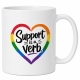 Tasse »Support is a verb.«