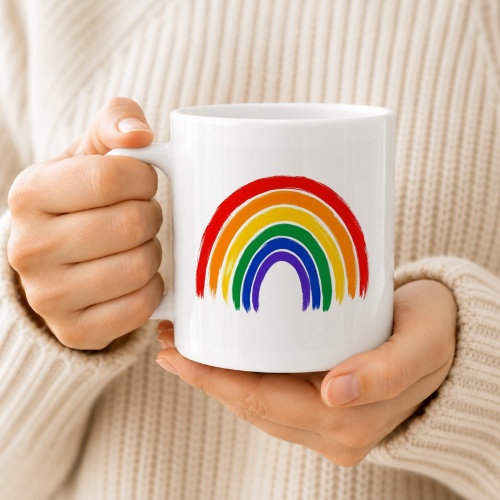 Tasse »Regenbogen Aquarell«
