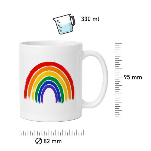 Tasse »Regenbogen Aquarell«