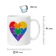 Tasse »Herz aus bunten Puzzleteilen«