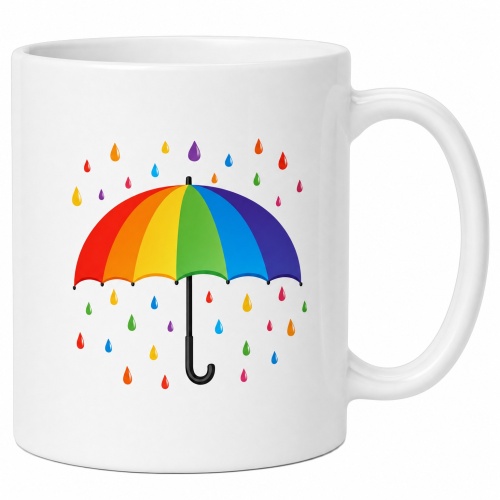 Tasse »Regenbogen-Regenschirm«