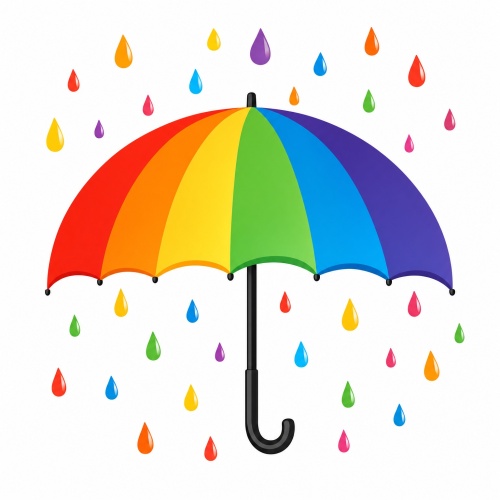 Tasse »Regenbogen-Regenschirm«