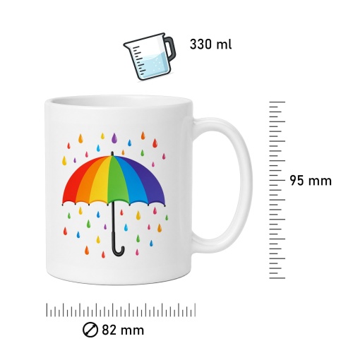 Tasse »Regenbogen-Regenschirm«