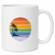 Tasse »Regenbogen-Strand & Palmen«