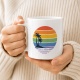 Tasse »Regenbogen-Strand & Palmen«